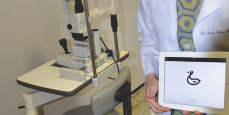 exames de vista m criança - acuidade com optotipos