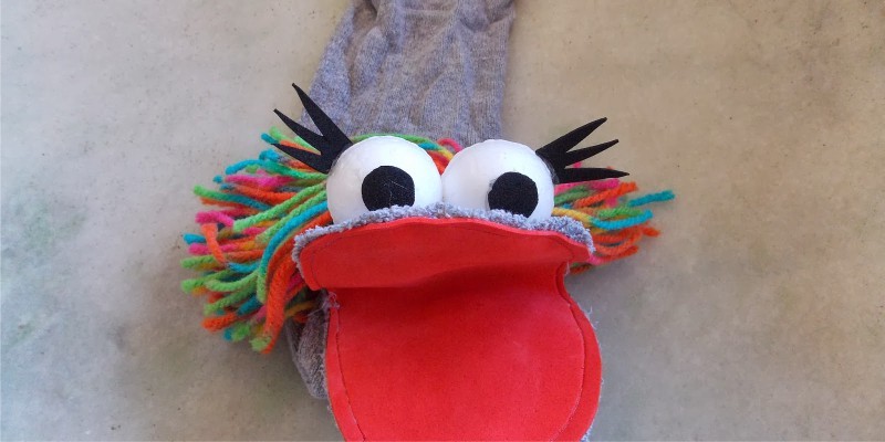 Fantoche monstro de meia