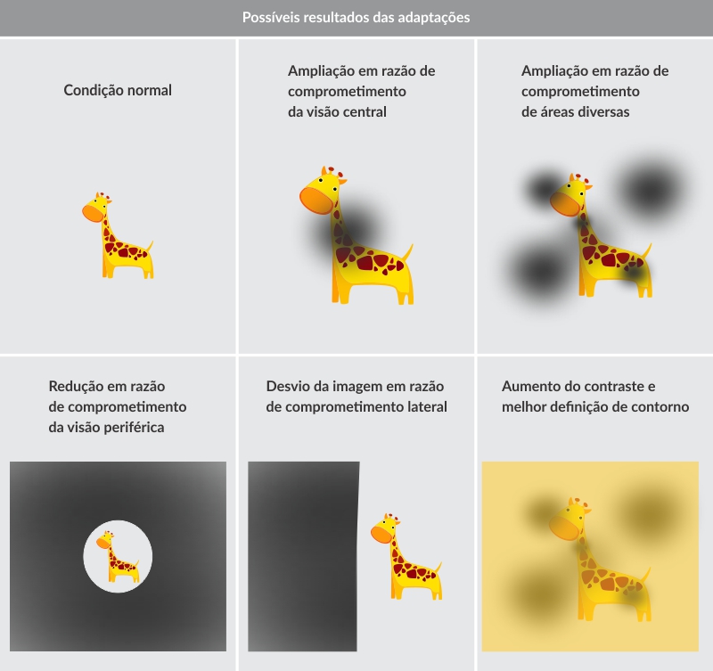 Baixa visão - adaptações visuais
